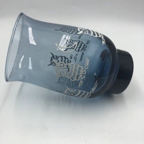 Vintage Set of 2 Blue Owl Drinking Glasses Tumblers Weighted Bottom - Picture 8 of 12